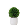 Nearly Natural 10in. Artificial Boxwood Topiary Plant with Decorative Planter