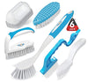 6 Pack Household Deep Cleaning Brush Set-Kitchen Cleaning Brushes, Includes Scrub Brush/Dish Brush/Bottle Brush/Grout Corner Brushes/Crevice Brush/Shoe Brush/for Bathroom, Floor, Tub, Shower, Tile